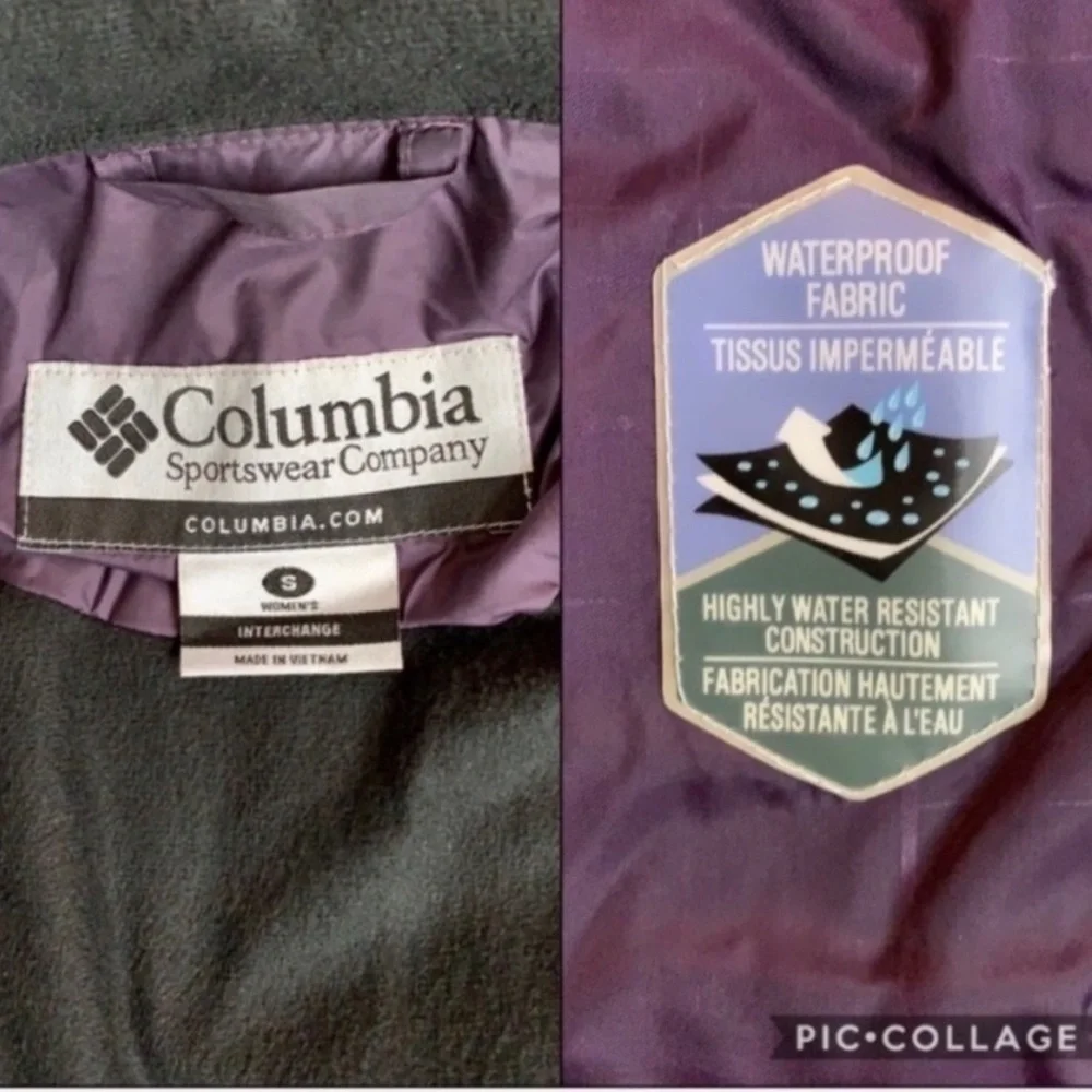Columbia Interchangeable Winter Coat - Purple - Size Small